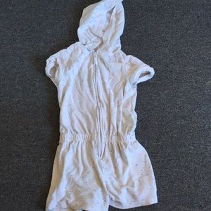 Bathing suit cover romper